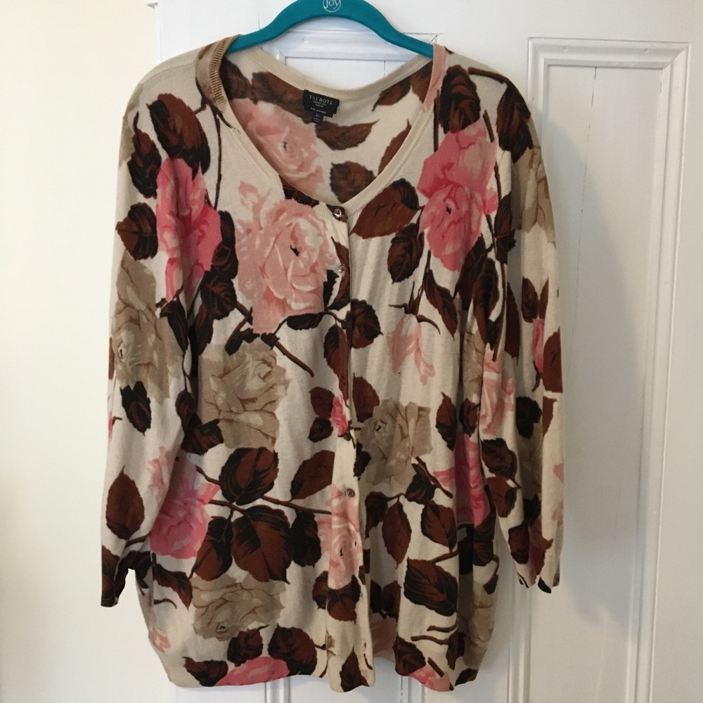 3X Talbots Cashmere cardigan